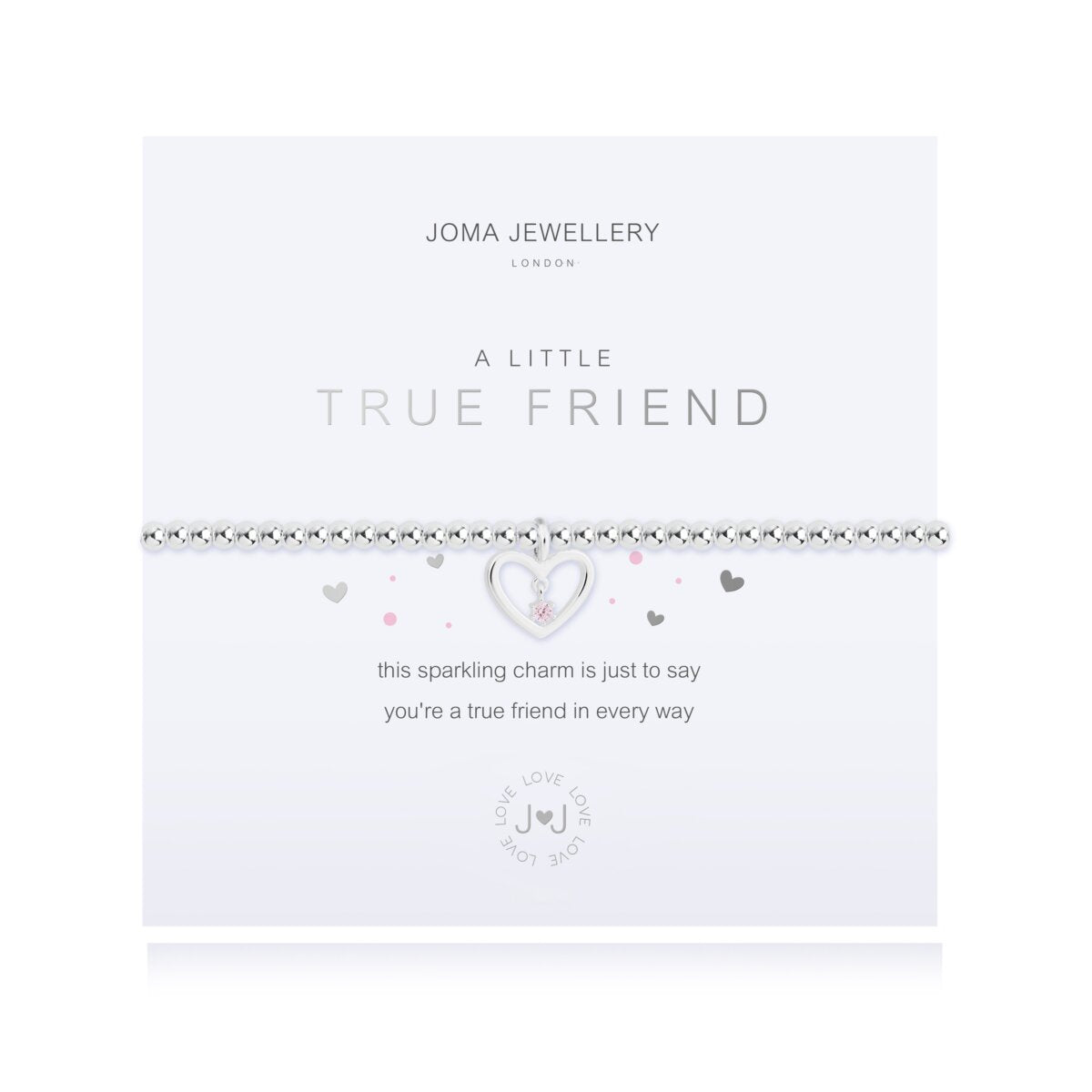 Joma Jewellery  - A Little True Friend - Silver plated friendship gift