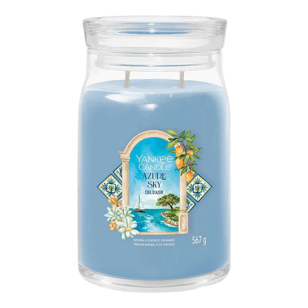 Yankee Candle - Azure Sky - Signature Large Jar -Tropical Mango & Coconut Scent