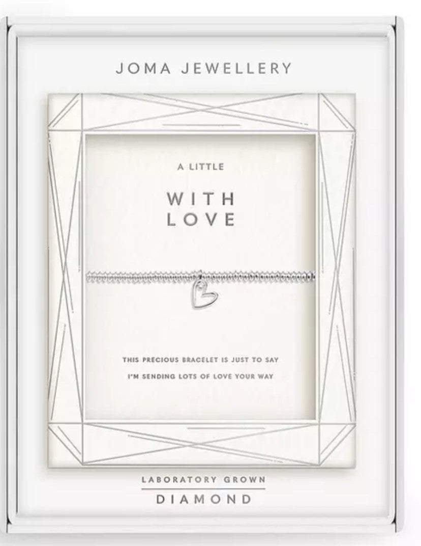 Joma Jewellery- Laboratory Grown Diamond A Little 'With Love' Bracelet - A premium gift
