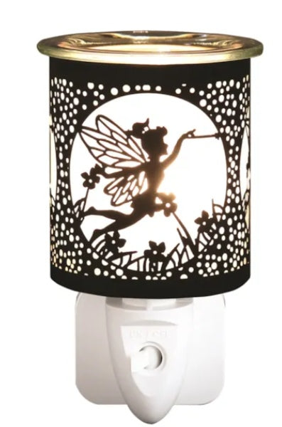 Wax Melter Plug In - Black & Gold Silhouette Tree of Life 13cm - Aromatize