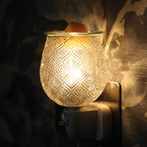 Aroma  - Clear Leaf Plug-in Wax Melter 12cm