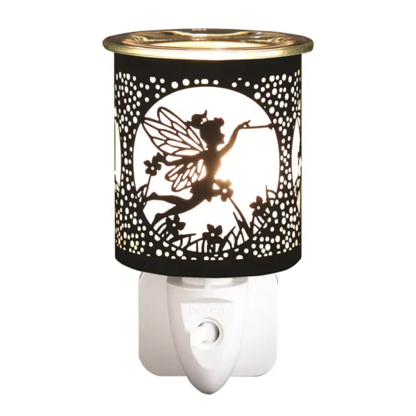 Aroma – Black & Gold Silhouette Fly Fairy (13cm) Wax Melter Plug In